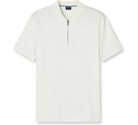OLYMP Zip-Polo Herren Regular Fit Kurzarm Baumwoll-Jersey Weiß, M