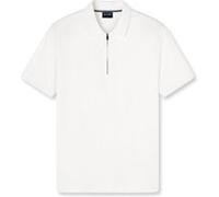 Poloshirt OLYMP "OLYMP Casual Wirk, Polo", Herren, Gr. S, weiß (sanftes weiß), 100% Baumwolle, Shirts (19870142-S) sanftes weiß