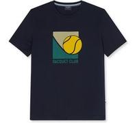 OLYMP Casual Regular Fit T-Shirt marine, Gemustert