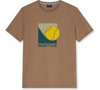 OLYMP Casual Wirk T-Shirt Herren, Braun, Kurzarm, XL (56141222XL)