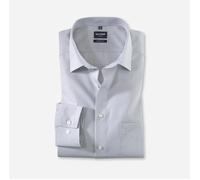 OLYMP CHAMBRAY LANGARM HEMD MODERN FIT SILBERGRAU - 41 - L