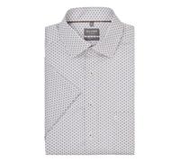 OLYMP - Comfort Fit: Businesshemd beige/blau - Gr. - 42