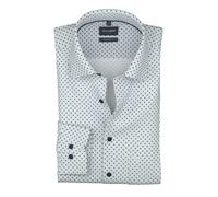 Businesshemd OLYMP "OLYMP Luxor, comfort fit, New Kent", Herren, Gr. 47, Normaler Arm, bleu, 100% Baumwolle, Hemden (55984069-47) bleu