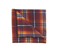 OLYMP Einstecktuch orange/blau/weiss, Kariert