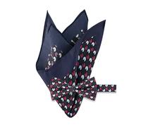 OLYMP Einstecktuch + Schleife Herren blau, One Size