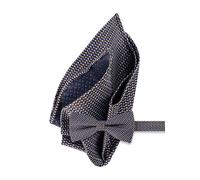 OLYMP Einstecktuch + Schleife Herren braun, One Size