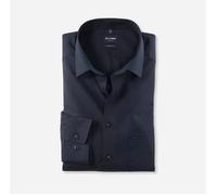 OLYMP FIL Á FIL LANGARM HEMD MODERN FIT INDIGO - 45 - XXL
