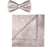 OLYMP - Fliege und Einstecktuch Set pink