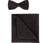 OLYMP Set Fliege, Einstecktuch rot, Gepunktet