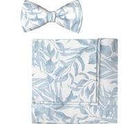 OLYMP Set Fliege, Einstecktuch blau, Bedruckt