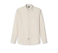 Flanellhemd OLYMP, Herren, Gr. L, N-Gr, beige, Flanell, Obermaterial: 100% Baumwolle, casual, Langarm 1-Knopf-Manschette, Hemden, casual, modern fit, Kentkragen, unifarben (46361030-L) beige