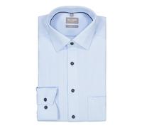 OLYMP Hemd Herren Comfort Fit Langarm Baumwolle blau, 41