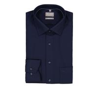 Businesshemd OLYMP "OLYMP Luxor, comfort fit, New Kent", Herren, Gr. 46, Normaler Arm, marine, 100% Baumwolle, Hemden (37466609-46) marine