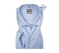 OLYMP Hemd Herren Comfort Fit Langarm Baumwolle blau, 48