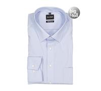 OLYMP Hemd Herren Comfort Fit Langarm Baumwolle blau, 49