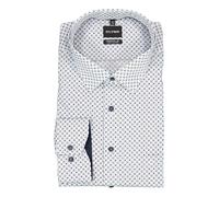OLYMP Luxor Comfort Big & Tall Hemd weiss, Bedruckt