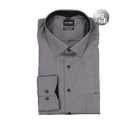 OLYMP Hemd Herren Comfort Fit Langarm Baumwolle blau, 50