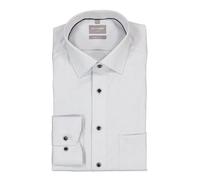 OLYMP Hemd Herren Comfort Fit Langarm Baumwolle grau, 42