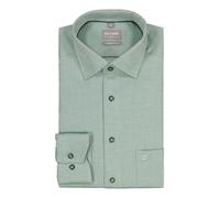 OLYMP Hemd Herren Comfort Fit Langarm Baumwolle grün, 40