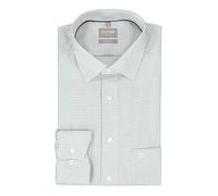Businesshemd OLYMP "OLYMP Luxor, comfort fit, New Kent", Herren, Gr. 45, Normaler Arm, grün, 100% Baumwolle, Hemden (15128035-45) grün