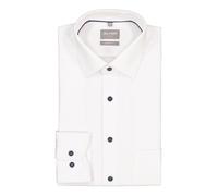 OLYMP Hemd Herren Comfort Fit Langarm Baumwolle weiß, 40