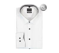 OLYMP Hemd Herren Comfort Fit Langarm Baumwolle blau, 45