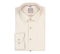 Businesshemd OLYMP "OLYMP Luxor 24/Seven, comfort fit, New Kent", Herren, Gr. 43, Normaler Arm, taupe, 64% Baumwolle, 27% Polyester, 9% Elasthan, Hemden (89826908-43) taupe