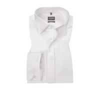 OLYMP Hemd Herren Comfort Fit Umschlagmanschetten Baumwolle weiß, 46