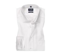 OLYMP Luxor, Bügelfreies Business Hemd, modern fit, Weiß, Extra kurzer Arm, Kent, 37 (0300580037)