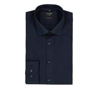 OLYMP No. Six Super Slim Hemd marine, Faux-uni