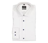 OLYMP Hemd Herren Extra Slim Fit Langarm Baumwoll-Stretch weiß, 36