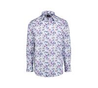 Businesshemd OLYMP "OLYMP Luxor, modern fit, New Kent", Herren, Gr. 42, Normaler Arm, marine, 100% Baumwolle, Hemden (45715919-42) marine