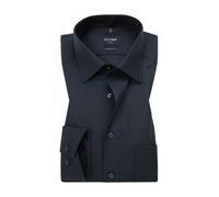 OLYMP Herren Businesshemd Langarm Luxor,Einfarbig,modern fit,New Kent,Kobalt 08,44
