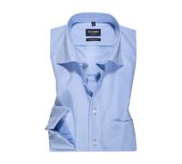Olymp Modern Fit Hemd Langarm Chambray Hellblau 0304/64/11, Größe: 47