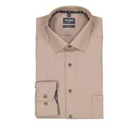 OLYMP Hemd Herren Langarm Baumwolle braun, 41