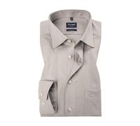 OLYMP Hemd Herren Langarm Baumwolle grau, 45