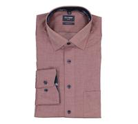 OLYMP Herren Hemd Modern Fit Langarm, bordeaux, Gr. 43
