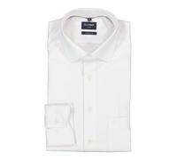 OLYMP Herren Oberhemd Langarm Luxor,Faux Uni,470 Modern Fit 26,19 Global Kent,Weiss 00,41