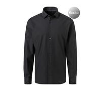 OLYMP Herren Oberhemd Langarm Luxor.24.Seven,Twill,modern fit,Global Kent,schwarz 68,45