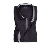 Businesshemd OLYMP "Luxor modern fit" Gr. 47, N-Gr, schwarz (schwarz, kontrastfarbene details) Herren Hemden (32245715-47) schwarz, kontrastfarbene details