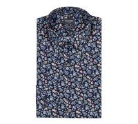 OLYMP Hemd Herren Regular Fit Langarm Baumwolle blau, 45