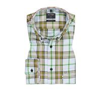 OLYMP Casual, Freizeithemd, regular fit, Blau, Karo, Button-down, S (40234411S)