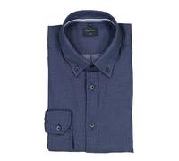 OLYMP Hemd Herren Regular Fit Langarm Baumwolle blau, S
