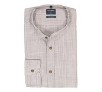 OLYMP Hemd Herren Regular Fit Langarm Baumwolle braun, S