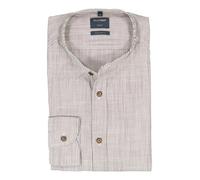 OLYMP Hemd Herren Regular Fit Langarm Baumwolle braun, XXL