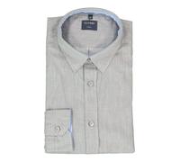 Langarmhemd OLYMP "OLYMP Casual, regular fit, Kent", Herren, Gr. S, Normaler Arm, silbergrau, 100% Baumwolle, Hemden (26738237-S) silbergrau