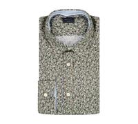 OLYMP Hemd Herren Regular Fit Langarm Baumwolle grün, L