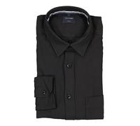 Langarmhemd OLYMP "OLYMP Casual, regular fit, Kent", Herren, Gr. XL, Normaler Arm, schwarz, 100% Baumwolle, Hemden (47942240-XL) schwarz