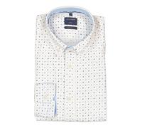 OLYMP Hemd Herren Regular Fit Langarm Baumwolle weiß, S