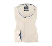 OLYMP Hemd Herren Regular Fit Langarm Flanell weiß, S